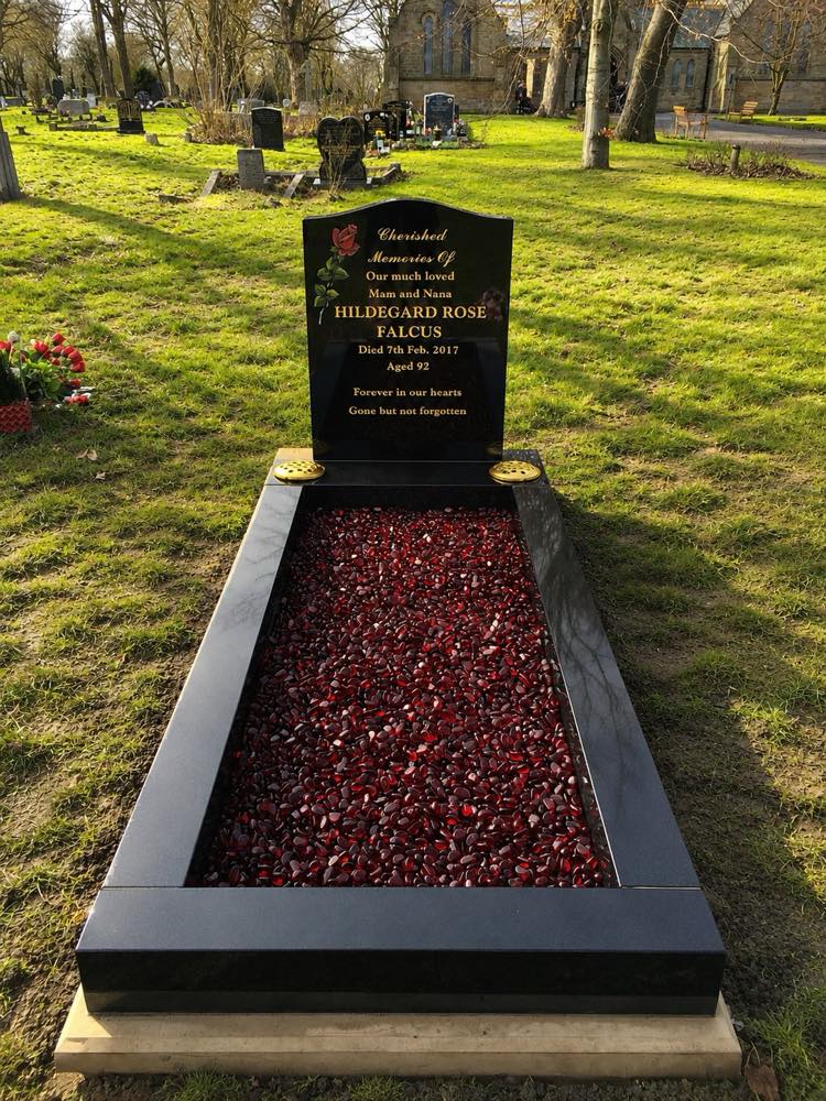 Memorial kerb set by Eden Memorials — example 1