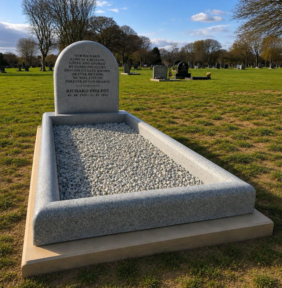 Memorial kerb set by Eden Memorials — example 8